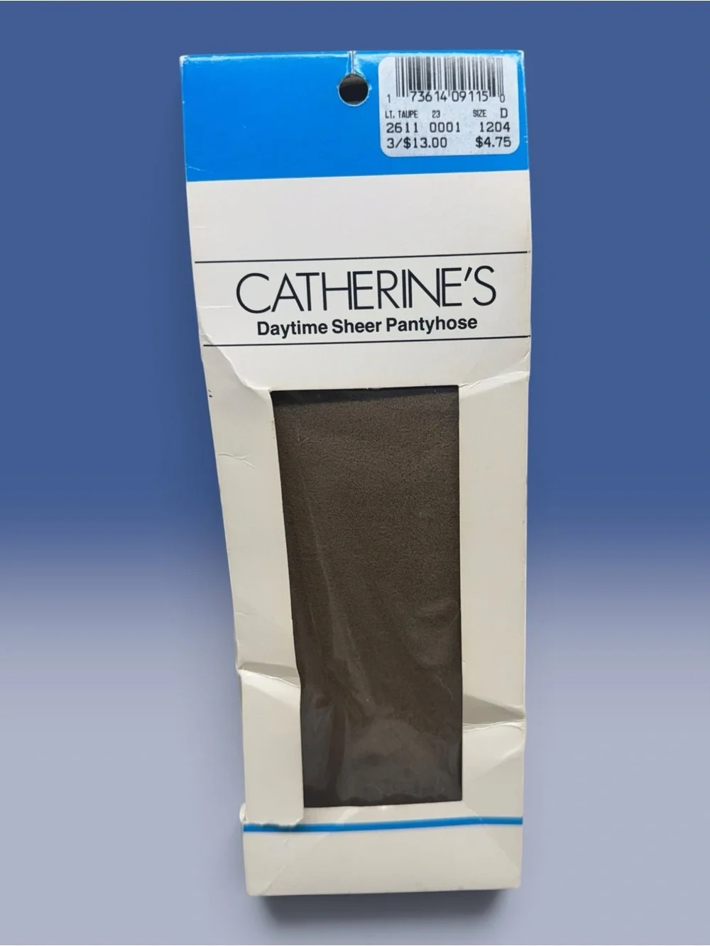 Catherines Day Sheer Pantyhose Light Taupe Plus Size D Sandalfoot 100% Nylon